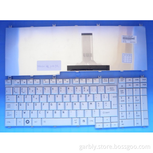 Original Keyboard for Toshiba P200 Laptop Silver Fr Gr UK Be
